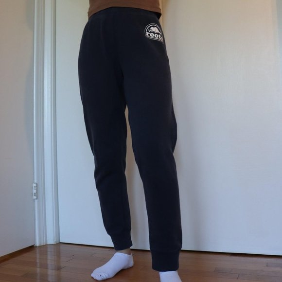 Roots original logo navy sweatpants - Picture 1 of 4